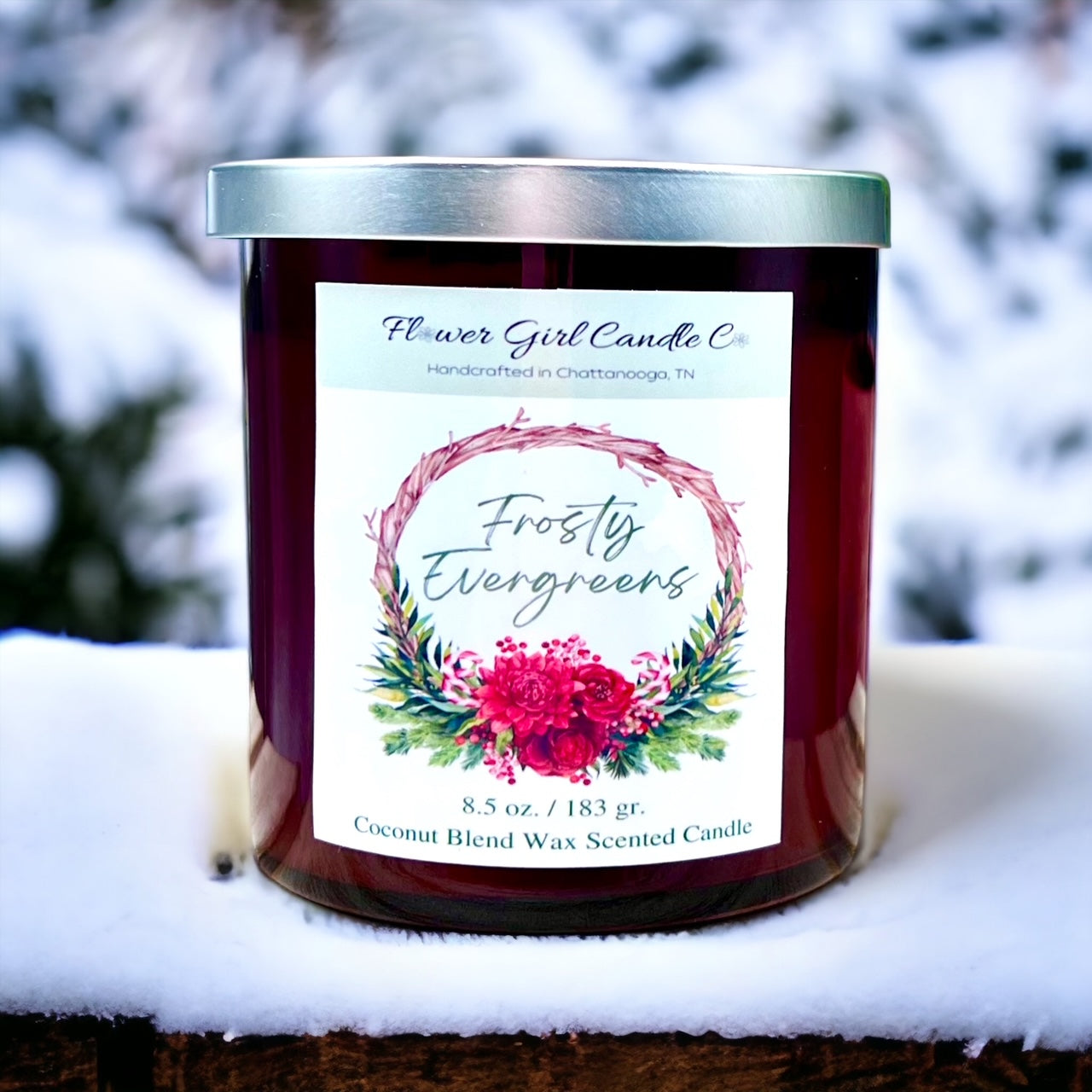 Frosty Evergreens Candle